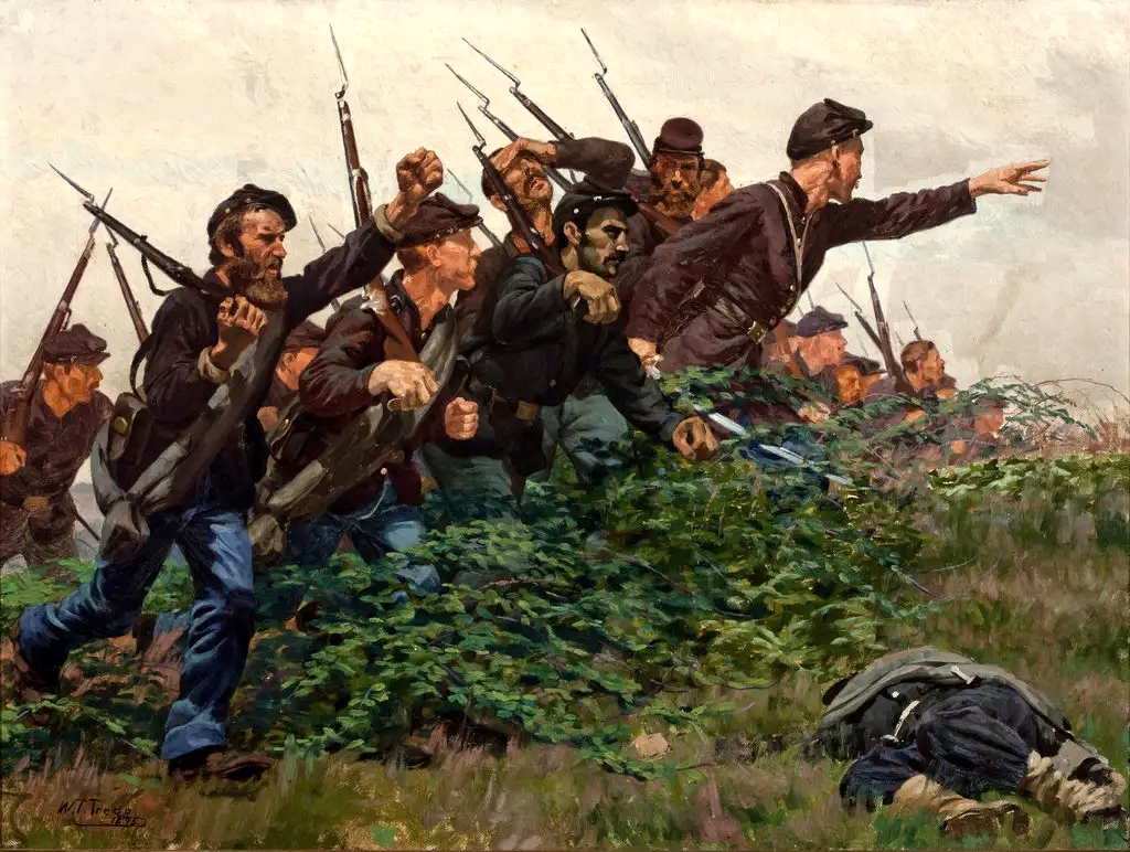 Union_Soldiers_in_Combat,_by_William_B._T._Trego,_1895